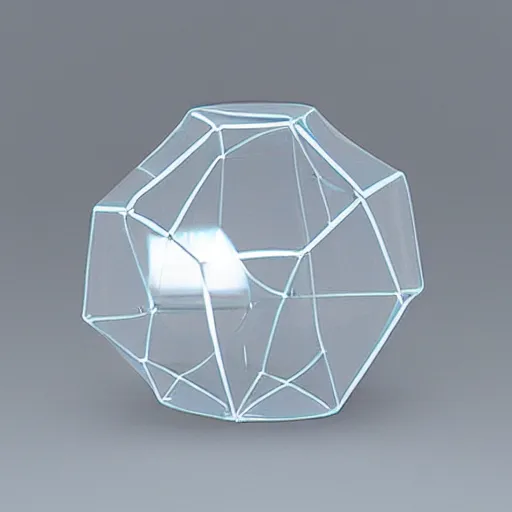 Prompt: transparent cube in transparent sphere in transparent cylinder in transparent dodecahedron