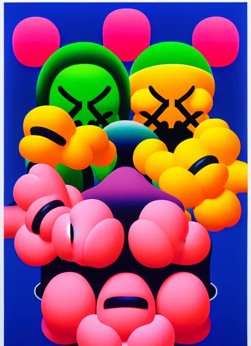 Image similar to flower men by shusei nagaoka, kaws, david rudnick, airbrush on canvas, pastell colours, cell shaded, 8 k