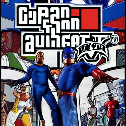 Prompt: Pepsi-man in GTA V, cover art, no text