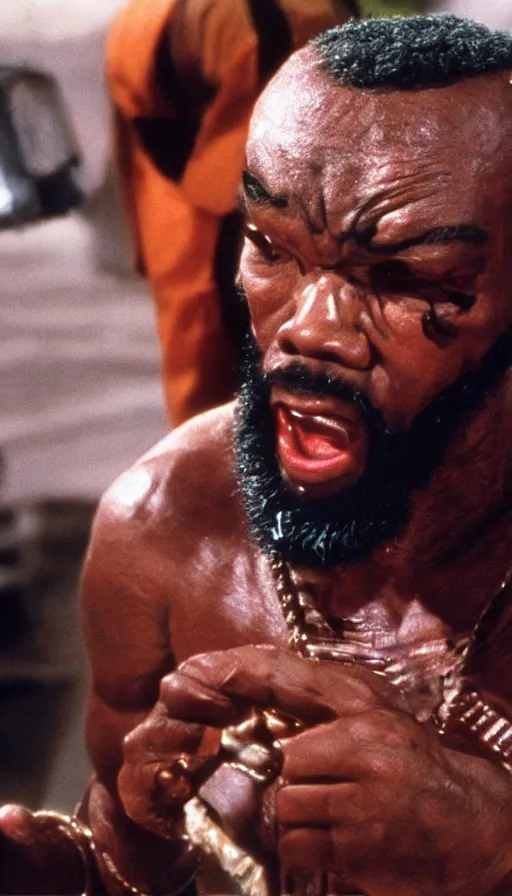 Image similar to mr. t, e. t., cinema still