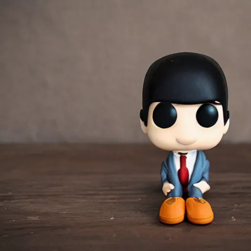 Prompt: photo of a mr bean funkopop