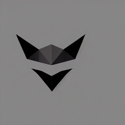 Image similar to 2 dimensional, vector, low poly, white eagle icon, black background, cgsociety