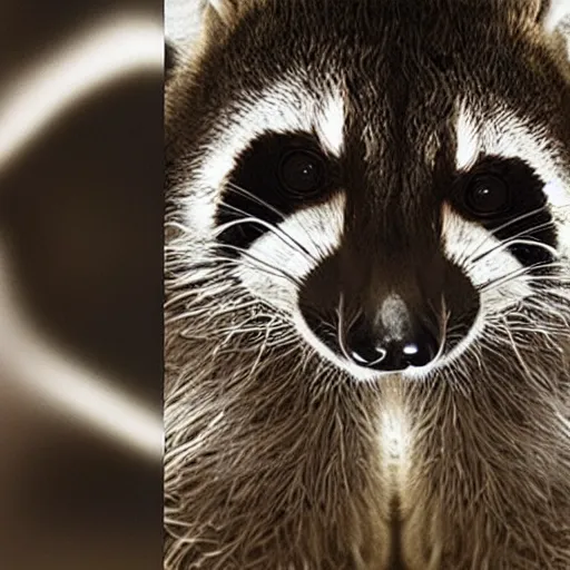 Prompt: racoon found inside ribcage x-ray, x-ray image