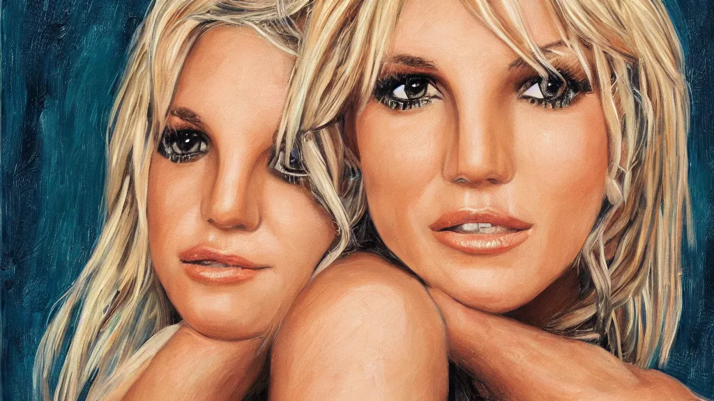 Prompt: A portrait painting of britney spears; ; 8k