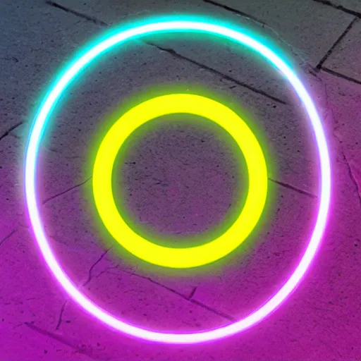 Image similar to neon circle 4k