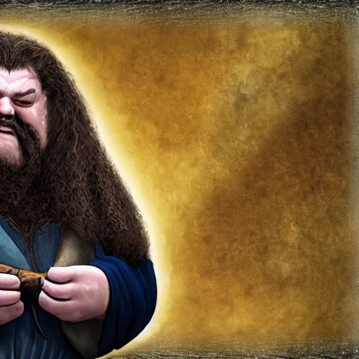 Image similar to hagrid as an elder ring npc