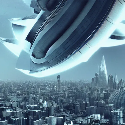 Prompt: a 1960s photograph of a giant spaceship flying over a city, dramatic lighting, cinematic, establishing shot, extremely high detail, foto realistic, cinematic lighting, post processed, concept art, high details, cinematic, 8k resolution, beautiful detailed, photorealistic, digital painting, artstation, concept art, smooth, sharp focus, artstation trending, octane render, unreal engine