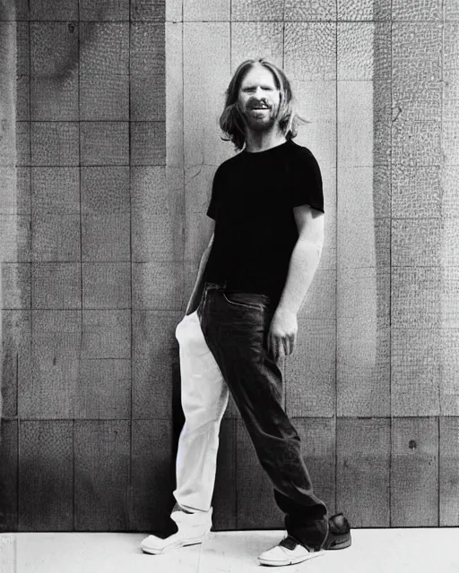 Image similar to fashion photograph of aphex twin by julia hetta and robert h hudson