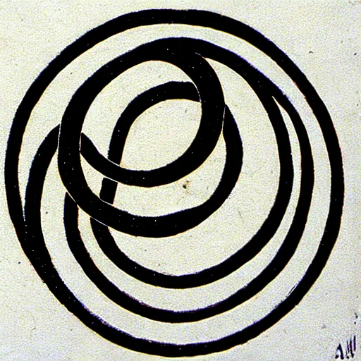 Image similar to ouroboros, alchemical engraving