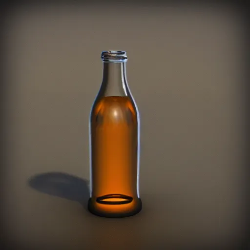 Prompt: mini Earth contained within glass bottle, unreal engine 4, 4k