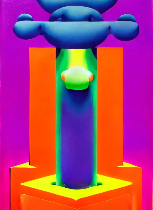 Image similar to abstract sculpture by shusei nagaoka, kaws, david rudnick, airbrush on canvas, pastell colours, 8 k