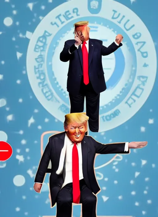 Image similar to highly detailed still of donald trump doing a tiktok dance, mobile phone screenshot