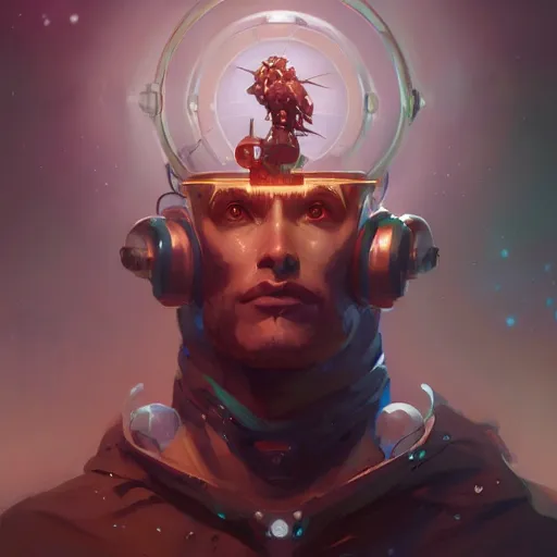 Image similar to a portrait of a handsome cybernetic fortune teller, cyberpunk concept art by pete mohrbacher and wlop and artgerm and josan gonzales, digital art, highly detailed, intricate, sci-fi, sharp focus, Trending on Artstation HQ, deviantart, unreal engine 5, 4K UHD image