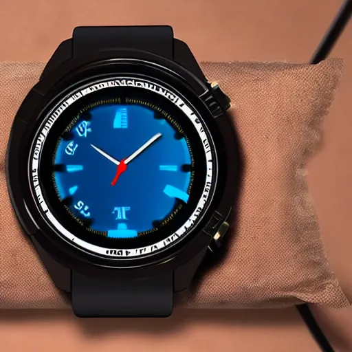 Prompt: an analog smartwatch