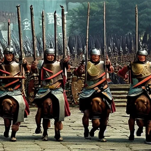 Image similar to roman army in china