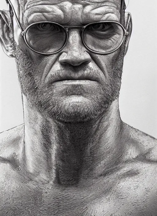 Image similar to Michael Rooker from Slither (2006), intricate, elegant, highly detailed, centered, digital painting, artstation, concept art, smooth, sharp focus, illustration, artgerm, donato giancola, Joseph Christian Leyendecker, WLOP, Artgerm