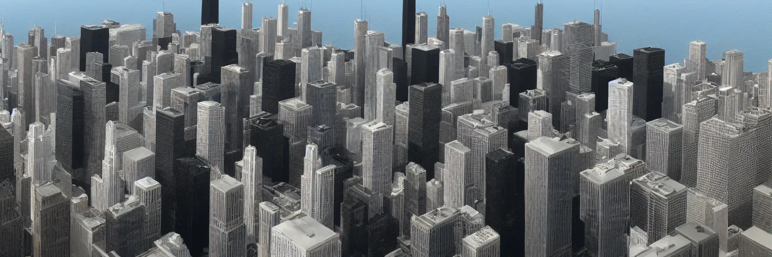 Prompt: Rendering of the Chicago skyline