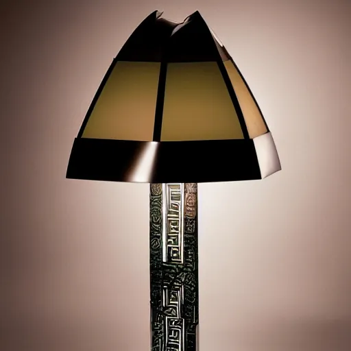 Image similar to a table lamp designed by versace, advertising photography