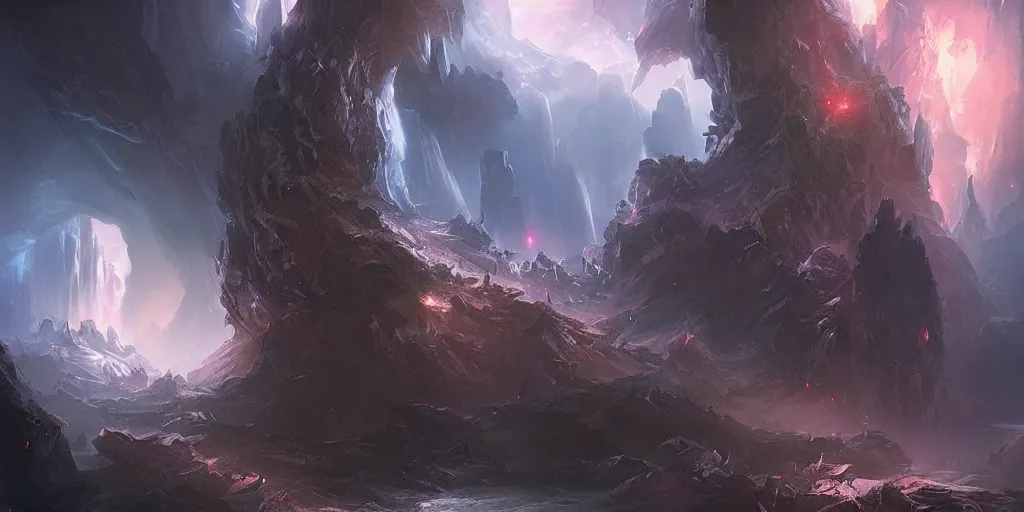 Prompt: fantasy world portal by Ross Tran, dramatic lighting, cinematic establishing shot, extremely high detail, photorealistic, cinematic lighting