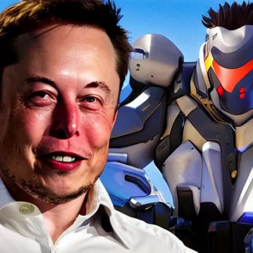 Image similar to Elon Musk in Overwatch