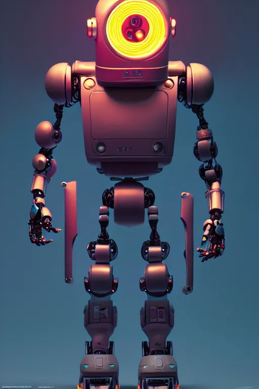 Image similar to beautiful robot character design, product photography, dystopian, glowing led lights, skin details, plastic action figure, digital painting, comic book drawing, sculpted in zbrush, artstation, concept art, comic art by mike mignola and david rubin, simon stalenhag and simon bisley