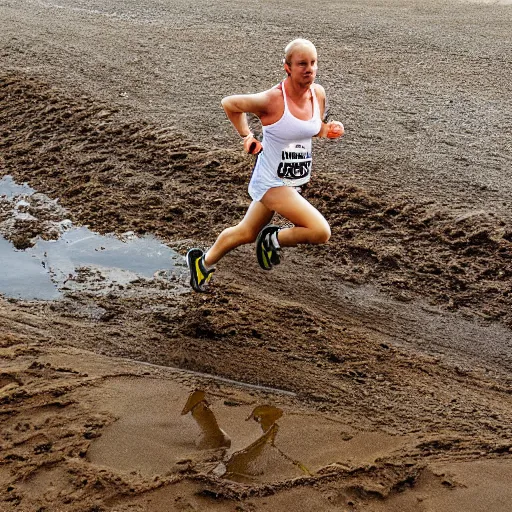 Image similar to runner in quicksand