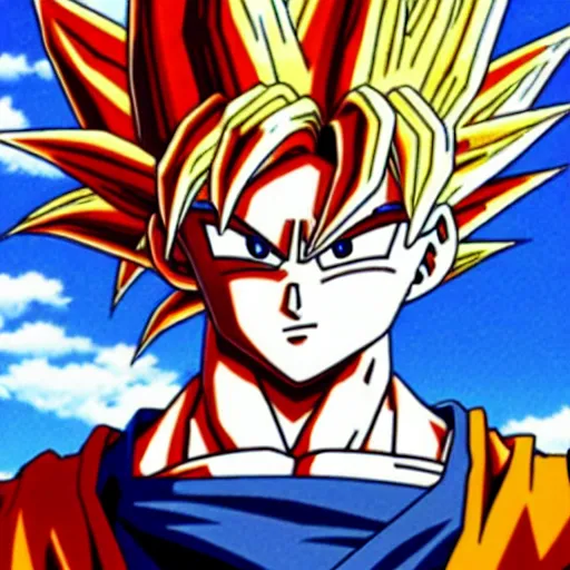 Image similar to Goku with an undercut haircut, Anime art, Bleach,