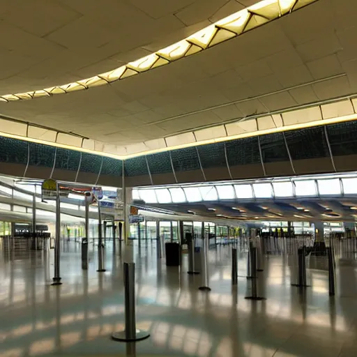 Image similar to airport interior by barbara hepworth