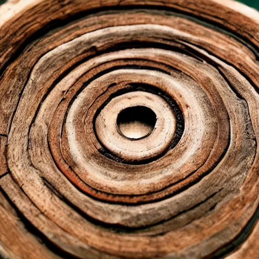 Image similar to simple logo of a circle, tree trunk cross section with age rings