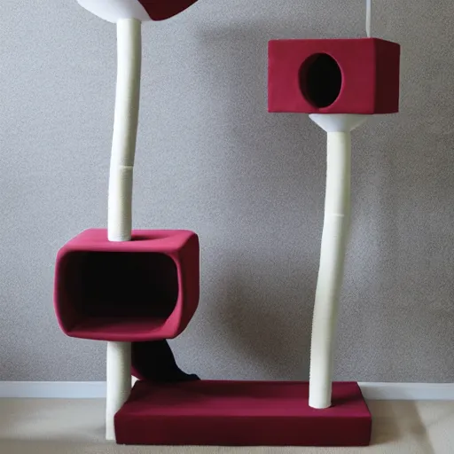 Prompt: zahahadid style cat tree