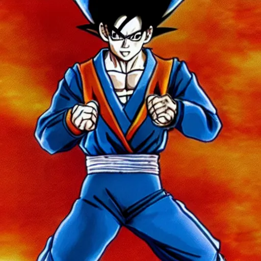 Image similar to Michael Jackson as a dragon ball character