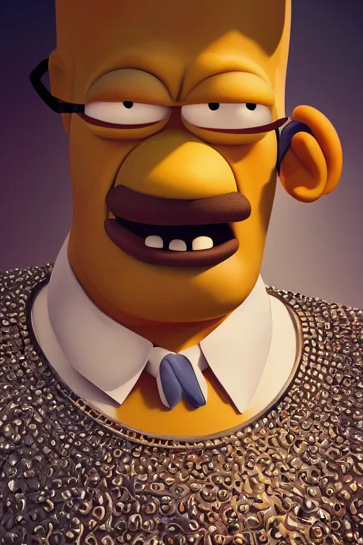 Prompt: homer simpson, intricate, elegant, highly detailed, digital painting, artstation, concept art, smooth, sharp focus, contemporary fashion shoot, by edward robert hughes, annie leibovitz and steve mccurry, david lazar, jimmy nelsson, hyperrealistic, octane render