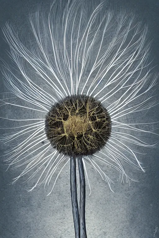 Image similar to dandelion monster anime male, symmetrical, highly detailed, digital art, sharp focus, trending on art station