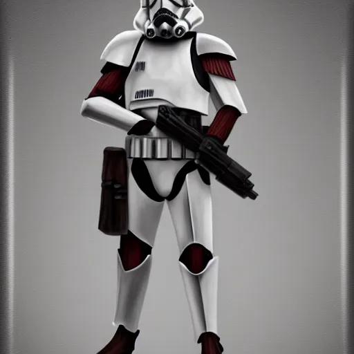 Prompt: a clonetrooper in fantasy artstyle, detailed