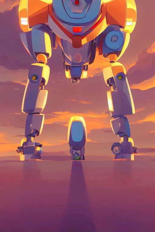 Image similar to metabots medabots medarotto medarot robot minimalist comics, behance hd by jesper ejsing, by rhads, makoto shinkai and lois van baarle, ilya kuvshinov, rossdraws global illumination ray tracing hdr radiating a glowing aura