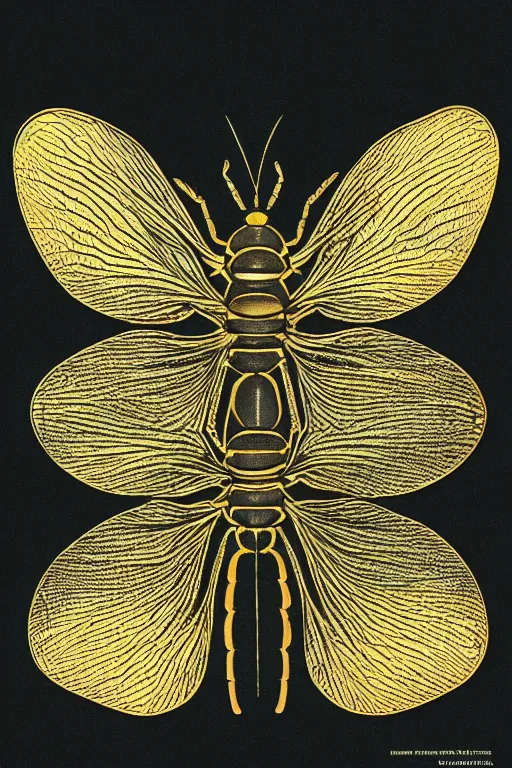 Image similar to transparent rare insect with reaction diffusion patterns. top view. high detail. illustration by Moebius