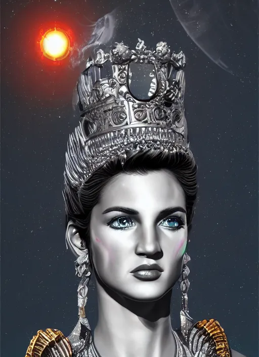 Prompt: The Goddess of Elvis, detailed digital art, trending on Artstation