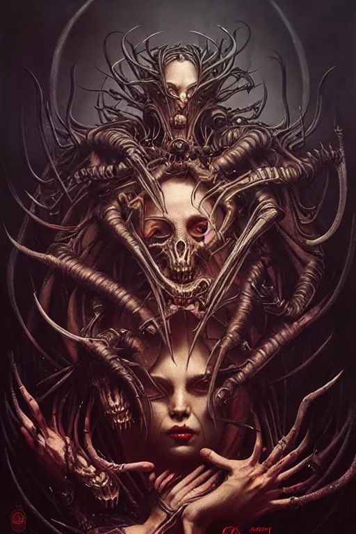 Image similar to devil's dance by anna podedworna, ayami kojima, greg rutkowski, giger, maxim verehin