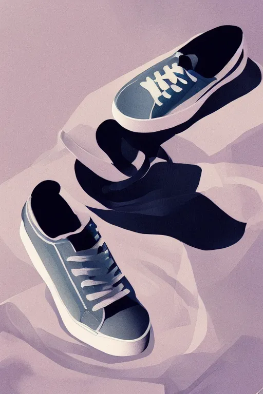 Prompt: Sneakers beautiful art, realistic proportions, soft light, soft colors, smooth, sharp focus, illustration, art