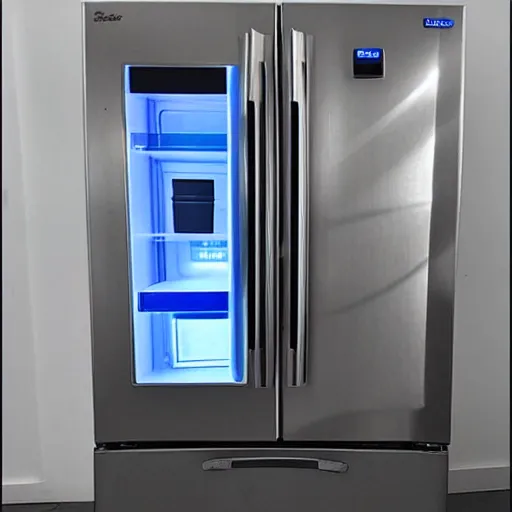 Image similar to sentient refrigerator