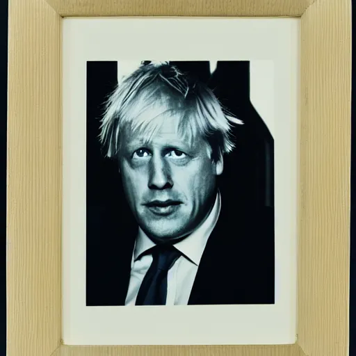 Image similar to 35mm film still of Boris Johnson, figure portrait