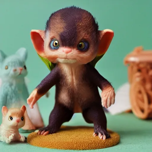 Image similar to gollum as a calico critters