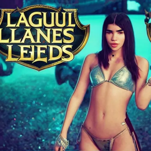 Prompt: Dua lipa as Kaisa league of legends