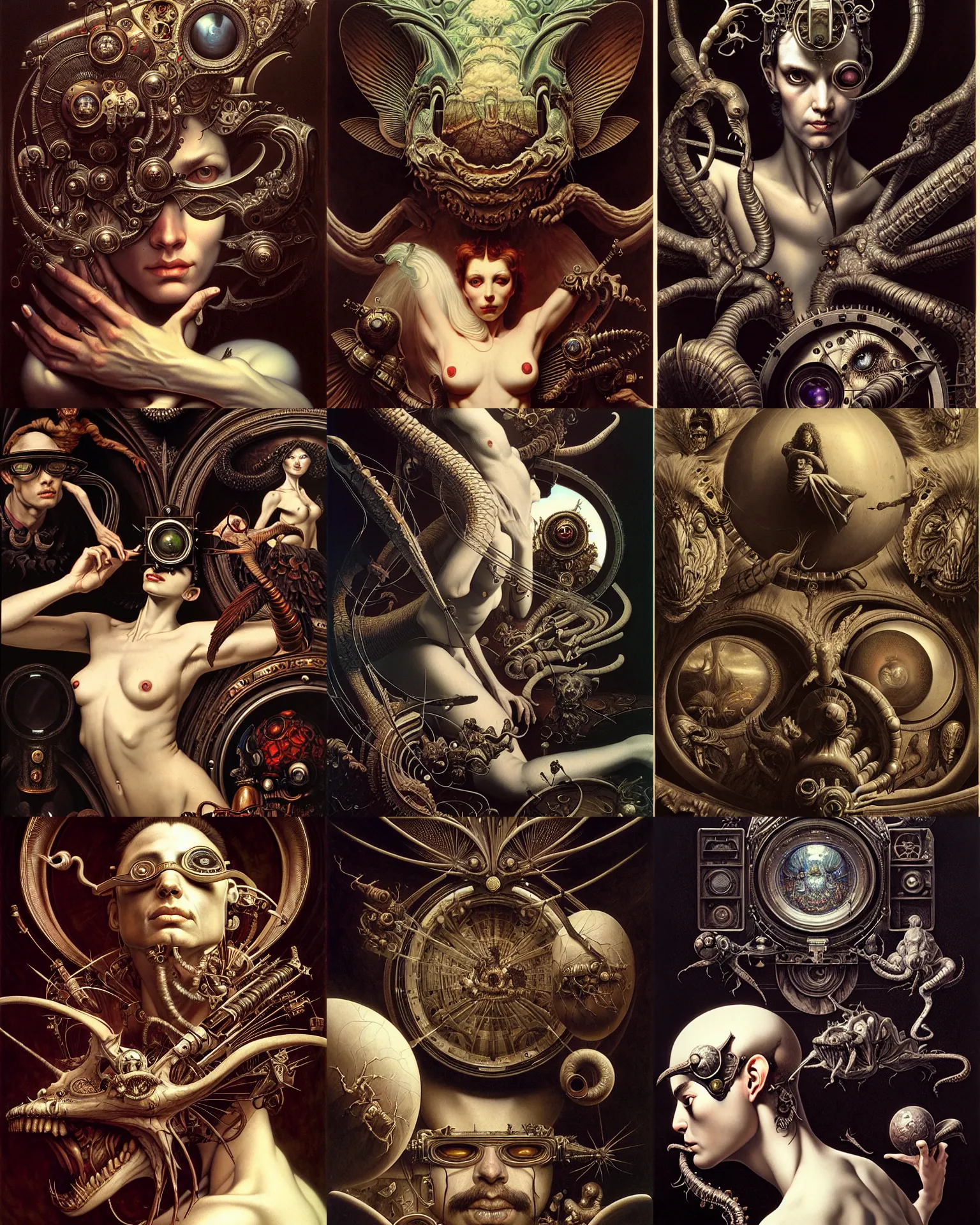 Prompt: an antique stereopticon, fantasy art, ultra realistic, cinematic, cinematic, wide angle, intricate details, highly detailed by nance danforth, caravaggio, aaron horkey, boris vallejo, wayne barlowe, craig mullins, roberto ferri,