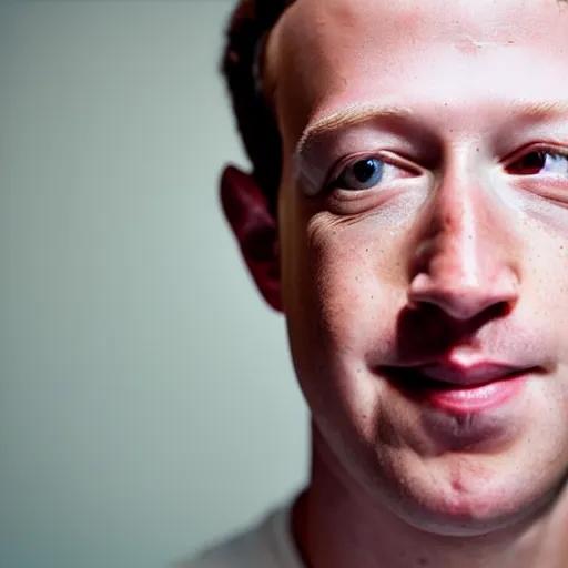 Prompt: 3 5 mm photograph of mark zuckerberg shaving off his eyebrows, close up, high definition