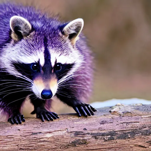 Image similar to purple raccoon