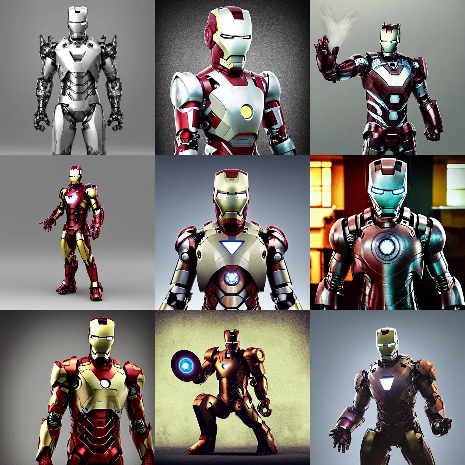 Prompt: “an anthropomorphic west-highland-white-terrier iron man, humanoid, strong, powerful, no helmet, full body photo, UHD, hyperrealistic render, 4k, cyberpunk”