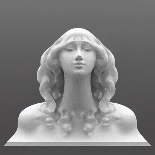 Image similar to “a delicate renaissance marble sculpture covered with water veil, highly detailed transparent marble cloth, gi, global illumination, physically based rendering, photorealistic, cinematic light , dark background”