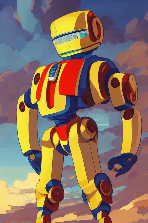 Image similar to metabots medabots medarotto medarot robot minimalist comics, behance hd by jesper ejsing, by rhads, makoto shinkai and lois van baarle, ilya kuvshinov, rossdraws global illumination ray tracing hdr radiating a glowing aura