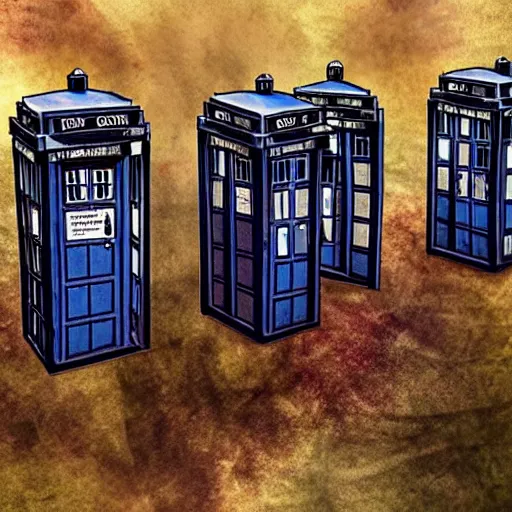 Prompt: tardis zombies